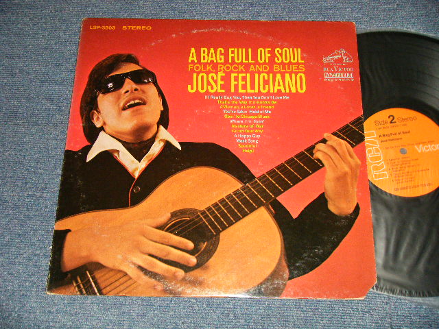 画像1: JOSE FELICIANO - A BAG FULL OF SOUL (Ex/MINT- CUT OUT, SWOBC)  / 1969 Version US AMERICA  2nd Press "ORANGE Label" STEREO Used LP