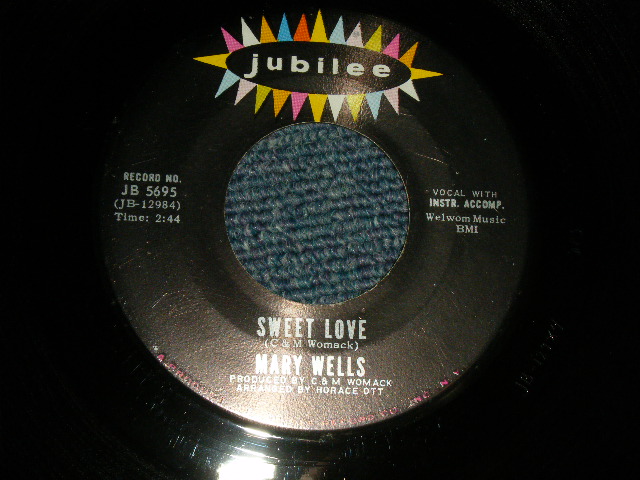 画像1: MARY WELLS - A) SWEET LOVE  B) IT MUST BE (MINT-/MINT-) / 1970 US AMERICA ORIGINAL Used 7" Single  