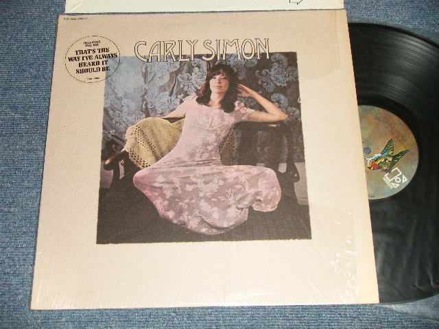 画像1: CARLY SIMON - CARLY SIMON (NO Poster Lyric) (Matrix #A)EKS 74082 A CSM STERLING RL B)EKS 74082 B CSM STERLING ) "CSM Press" (MINT-/Ex+++ Looks:Ex++, MINT-) /1971 US AMERICA ORIGINAL "with HYPE/TITLE Seal" "BUTTERFLY Label" Used LP