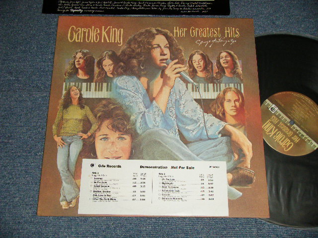 画像1: CAROLE KING - HER GREATEST HITS (Ex+++/MINT- Promo Seal OFC) / 1978 US AMERICA ORIGINAL "PROMO" 1st Press "TEXTURED Cover" Used LP