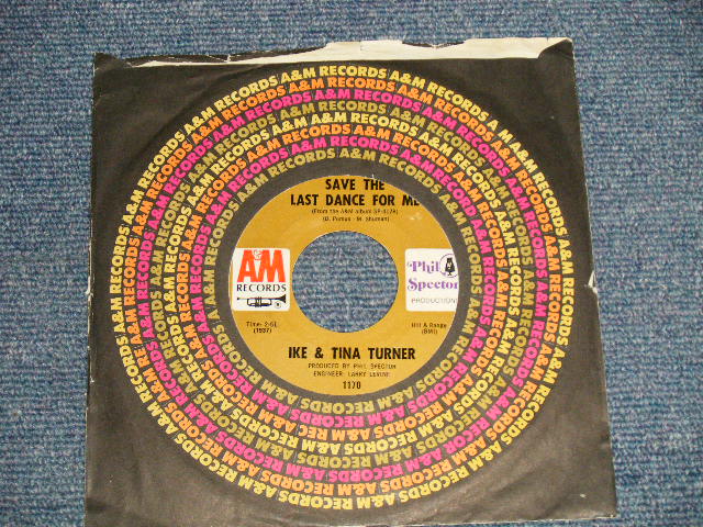 画像1: IKE & TINA TURNER - A) SAVE THE LAST DANCE FOR ME  B) A LOVE LIKE YOURS (Prod. by PHIL SPECTOR  (MINT/MINT) / 1969 US AMERICA   Used 7"Single  