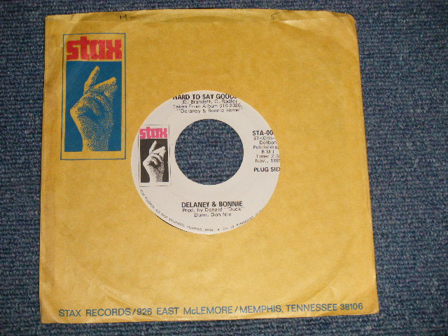 画像1: DELANEY & BONNIE - HARD TO SAY GOODBYE (Ex++/Ex++) /1969 US AMERICA ORIGINAL "PROMO ONLY SAME FLIP" Used 7"SINGLE