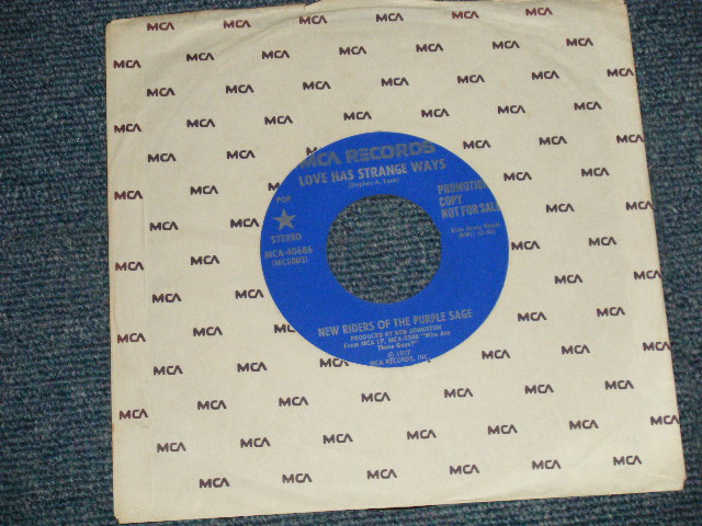 画像1: NEW RIDERS OF THE PURPLE SAGE - LOVE HAS STRANGE WAY Ex/Ex) / 1977 US AMERICA ORIGINAL "PROMO ONLY" Used 7" Single