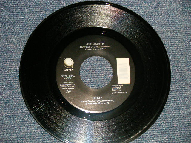 画像1: AEROSMITH - A) CRAZY (LP Version)  B) GOTTA LOVE IT (Ex++ Looks:Ex/Ex++ Looks:Ex)/ 1993 US AMERICA ORIGINAL ORIGINAL Used 7" Single
