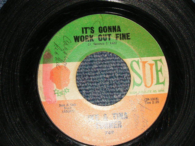 画像1: IKE & TINA TURNER - A) IT'S GONNA WORK OUT FINE  B) WON'T YOU FOR GIVE ME (VG+++/VG+++ WOL) / 1961 US AMERICA  1st Press Label Used 7"Single  