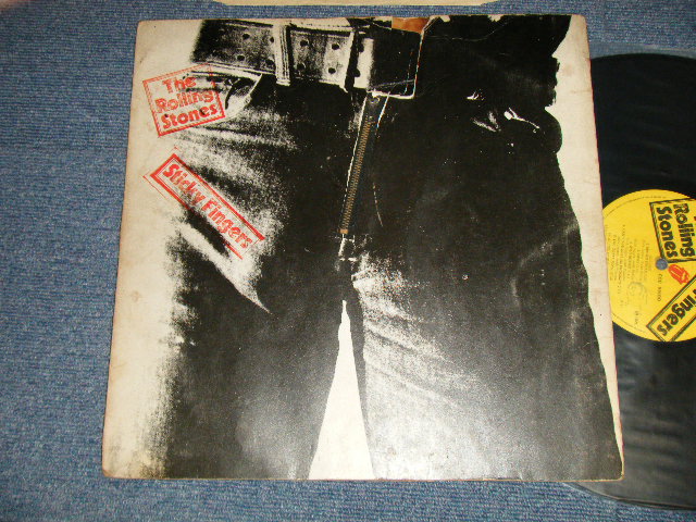 画像1: The ROLLING STONES - STICKY FINGERS (NO INSERTS) (Matrix No. A4/B4) (Ex+/VG++ A-3, B-4:POOR) / 1971 UK ENGLAND  ORIGINAL "ZIPPER COVER. WORKING" Used LP 