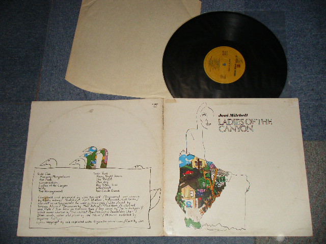 画像1: JONI MITCHELL  - LADIES OF THE CANYON (Ex++/Ex+++ Looks:MINT- / 1975 Version UK ENGLAND REISSUE "BROWN Label" Used LP