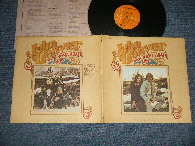 画像1: JOHN DENVER - BACK HOME AGAIN (Ex+++/Ex+++ B-5:Ex-) / 1974 US AMERICA ORIGINAL Used LP  