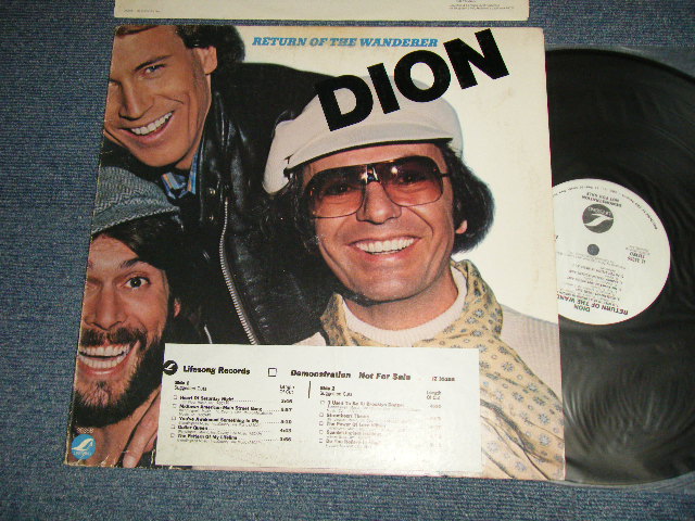 画像1: DION (of DION and the BELMONTS) - RETURN OF THE WANDERRER (Ex+/MINT-) / 1978 US AMERICA ORIGINAL "WHITE LABEL PROMO" Used LP 