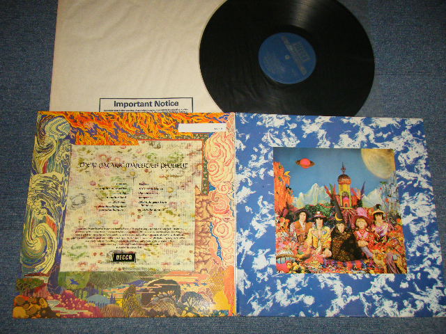 画像1: THE ROLLING STONES - THEIR SATANIC MAJESTIES REQUEST (Matrix #  A)ZAL8126 9K ▽420 1 1 8 B)ZAL8127 8K ▽420 1 2 2)  (MINT-/MINT-) / 1969? UK ENGLAND REISSUE 2nd Press "None 3-D Cover" 3rd Press "Boxed DECCA BLUE Label" STEREO Used LP 