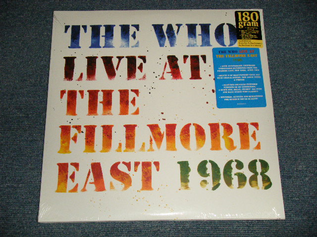 画像1: THE WHO - LIVE AT THE FILLMORE EAST 1968 (SEALED) / 2018 EURPE ORIGINAL "180 Gram"  "BRAND NEW SEALED" 3-LP