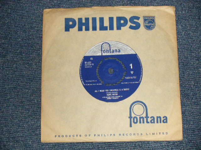 画像1: DORA BRYAN - A)All I Want For Christmas Is A Beatle  B)If I Were A Fairy  (MINT-/MINT-) / 1963 UK ENGLAND ORIGINAL Used 7" Single