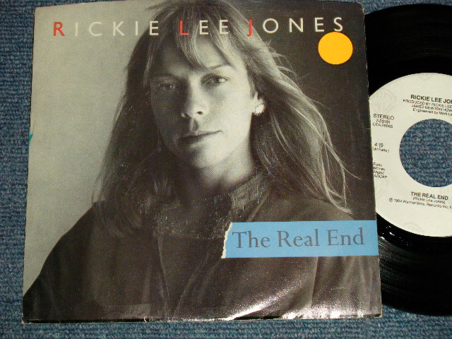 画像1: RICKY LEE JONES - THE REAL END  A)STEREO  B)STEREO (Ex++/Ex+++ STOFC) / 1984 US AMERICA ORIGINAL "PROMO ONLY SAME FLIP ST/ST" Used 7"Single with PICTURE SLEEVE  