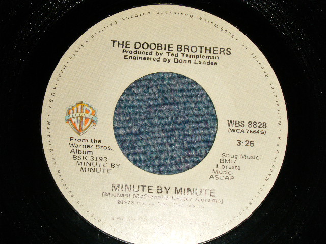 画像1: The DOOBIE BROTHERS  - A)MINUETE BY MINUETE  B)SWEET FEELIN' ( Ex+++/Ex+++) / 1978 US AMERICA ORIGINAL Used 7"Single  