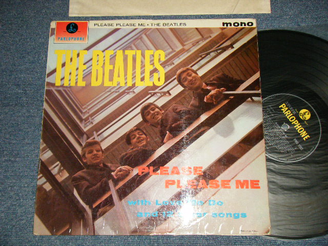 画像1: THE BEATLES - PLEASE PLEASE ME (Matrix #A)1N  G H R  B)1N  F H R ) (Ex++/Ex+++) / 1963 UK ENGLAND ORIGINAL 4th Press "RECORDING FIRST PUBLISHED 1963 on Label" "YELLOW/BLACK Label" "MONO" Used LP