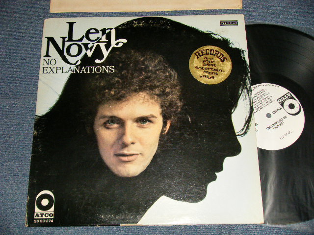 画像1: LEN NOVY - NO EXPLANATIONS (Ex/MINT-EDSP) / 1969 US AMERICA ORIGINAL "WHITE LABEL PROMO" Used LP 