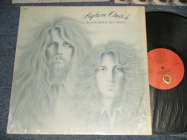 画像1: ASYLUM CHOIR LEON RUSSELL & MARC BENNO - ASYLUM CHOIR II(With INSERTS & CUSTOM INNER) (MINT-/MINT WOL) / 1971 US AMERICA ORIGINAL 1st Press "Dist.'CAPITOL' Label"  "SUPERMAN Label Logo" Used LP 