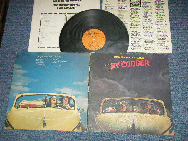 画像1: RY COODER - INTO THE PURPLE VALLEY :With INSERTS (Matrix #A) MS-2052A  31258-1A  K \  B) MS-2052  31259-B 1C  B  S\) "SANTA MARIA Press" in CA. (Ex++/Ex+++ ) / 1972  US AMERICA  ORIGINAL 1st press "BROWN with STEREO Label" Used LP 