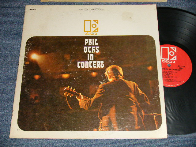 画像1: PHIL OCHS - IN CONCERT (Ex++/Ex+++)   / 1969 Version US AMERICA 2nd Press "RED Label" Used LP 