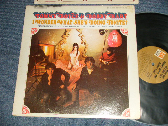 画像1: TOMMY BOYCE & BOBBY HART ( BOYCE & HART ) -  I WONDER WHAT SHE'S DOING TONITE? (on Guitar GERRY McGEE of The VENTURES+JOE OSBORNE & More) (VG+++/Ex+,VG+++)  / 1968 US ORIGINAL 1st Press "BROWN Label" STEREO Used LP 