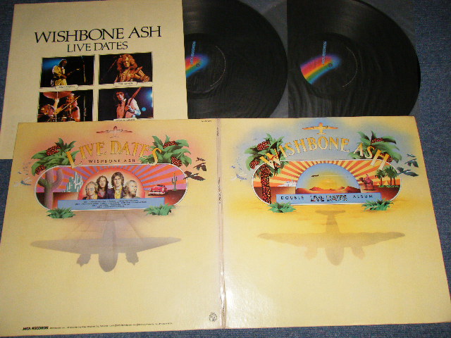 画像1: WISHBONE ASH - LIVE DATES (Matrix #A)MCA 368 W2 REC1 S1 DWJ ◈-P-◈ HH-1 B)MCA 369 W2 REC 1 S4 DWJ ◈-P-◈ V1 C)MCA 371 W2 REC 2 S3 DWJ ◈-P-◈ D)MCA 370 W2 REC 1 S2 DWJ ◈-P-◈) "MCA Pinckneyville Pressing as noted by the ◈-P-◈ in Runouts." ( Ex++/Ex++ Looks:Ex++) /1973 US AMERICA ORIGINAL "1st Press Label" "With BOOKLET" Used 2-LP 