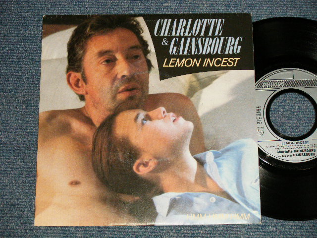 画像1: CHARLOTTE & SERGE GAINSBOURG -  A)LEMON IN SEST  B)HMM HMM HMM (Ex++/MINT-) / 1985 FRANCE FRENCH ORIGINAL Used 7" Single with PICTURE SLEEVE 
