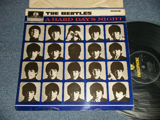 画像1: 's THE BEATLES - A HARD DAYS NIGHT (Matrix #A)XEX-481-3N  7 GLD B)XEX-482-3N  2 GLH) (Ex+++,Ex+/Ex++ Looks:Ex+++ STOBC) /1964 UK ENGLAND ORIGINAL "YELLOW PARLOPHONE Label" MONO Used LP