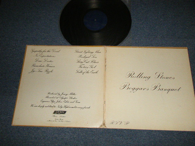 画像1:  THE ROLLING STONES - BEGGARS BANQUET (Matrix #A)T1 ZAL-8476-2 STERLING B)T1 ZAL-8477-2 STERLING) "T1/ TERRE HAUTE Press" (Ex+/Ex-, Ex++ EDSP)/ 1976? Version Maybe US AMERICA REISSUE? Cover  LP 