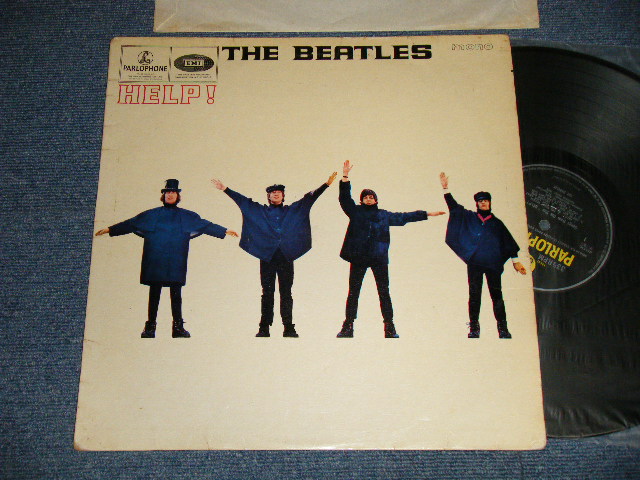 画像1: THE BEATLES - HELP! (Matrix #A)XEX-549-2  5 APD B)XEX-550-2  1 6 ADA) (Ex++, Ex/Ex++)/ 1965 UK ENGLAND ORIGINAL "Yellow & Black Label" MONO Used LP