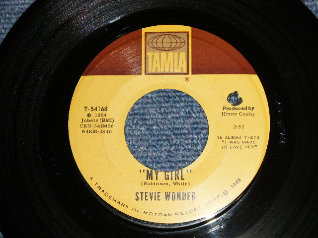 画像1: STEVIE WONDER - A)MY GIRL  B)IYOU MET YOUR MATCH (Ex+/Ex+ BB) / 1968 US AMERICA ORIGINAL Used 7" 45 rpm Single  