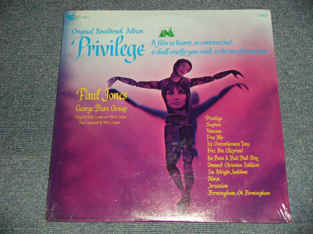 画像1: ost PAUL JONES of MANFRED MANN, JEAN SHRIMPTON - PRIVILEGE  (SEALED BB)  / 1967 US AMERICA ORIGINAL "STEREO"  "BRAND NEW SEALED" LP