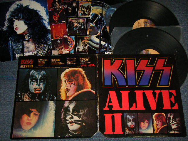 画像1:  KISS - ALIVE II  (With BOOKLET & INNER)  (Matrix #A)NBLP-7076-AS-PRC-WEST-1  STERLING B)NBLP-7076-BS-PRC-WEST-1  STERLING  C)NBLP-7076-CS-PRC-WEST-1  STERLING  D)NBLP-7076-DS-PRC-WEST-2  STERLING)  "PRC Press in RICHMOND in INDIANA"(Ex++/MINT-~Ex+++ CutOut)  / 1977 US AMERICA  ORIGINAL Used 2-LP 