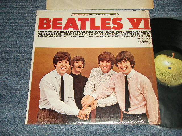 画像1: The BEATLES - BEATLES VI (Matrix #A)ST-1-2358-H-19 CJ * B)ST-2-2358-F-19 CJ *) "LOS ANGELES Press in CA"(MINT-/MINT-, Ex++) / 1969 Version? US AMERICA "mfd. by Apple on Label"  STEREO Used LP 