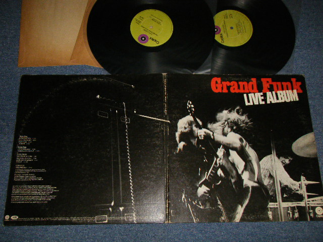 画像1: GFR GRAND FUNK RAILROAD - LIVE ALBUM (Ex++/Ex, Ex++ EDSP, WOFC) / 1970 US AMERICA ORIGINAL 1st Press "LIME GREEN Label" Used 2-LP 