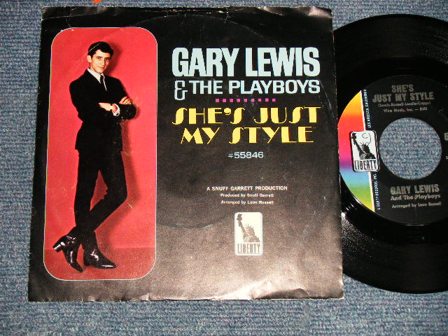 画像1: GARY LEWIS & THE PLAYBOYS - A)SHE'S JUST MY STYLE  B)I WON'T MAKE THAT MISTAKE AGAIN (Ex++/MINT- SWOL) /1965  US AMERICA ORIGINAL Used 7"SINGLE + PICTURE SLEEVE 