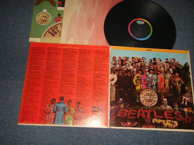 画像1:  BEATLES  - SGT PEPPERS LONELY HEARTS CLUB BAND(With Cut Outs + CUSTOM SLEEVE) (Matrix #A)SMAS-1-2653-B2 B)SMAS-2-2653-B5  ["IAM" in TRIANGLE]) "SCRANTON Press in PENNSYLVANIA" (Ex++/Ex++ Looks:Ex+ EDSP) / 1968 US AMERICA ORIGINAL 1st Press "BLACK with RAINBOW Label" Used LP 