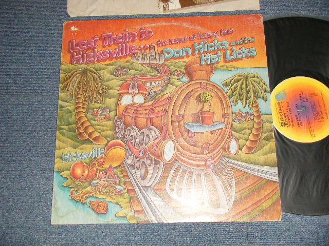 画像1: DAN HICKS and the HOT LICKS - LAST TRAIN TO HICLSVILLE (With CUSTOM INNER) ( Ex/Ex++) / 1974 Version US AMERICA 2nd Press "YELLOW Label" Used LP 