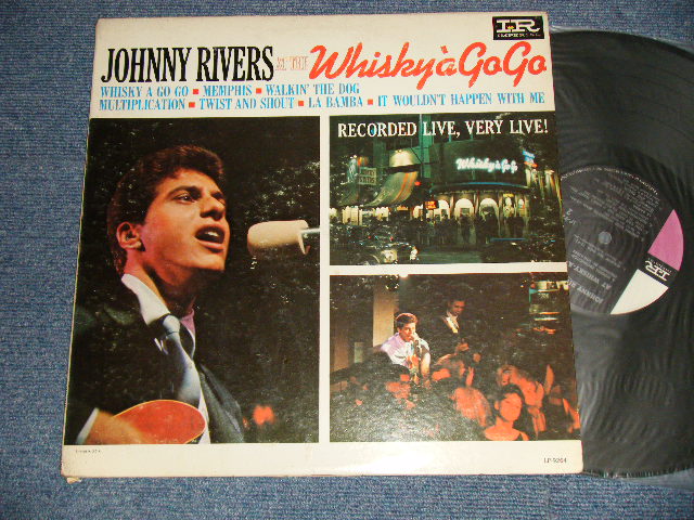 画像1: JOHNNY RIVERS - WHISKY A GO GO (Ex++/Ex+++ Looks:MINT-) / 1964  US AMERICA  ORIGINAL "1st Press BLACK with PINK Label" MONO Used   LP 
