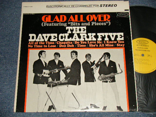 画像1: DAVE CLARK FIVE - GLAD ALL OVER (2nd PRESS WITH INSTRUMENTS on FRONT COVER) (Ex++/Ex+++ WOBC) / 1964 US AMERICA ORIGINAL 2nd Press "2nd STATE Jacket/Cover" STEREO Used  LP 