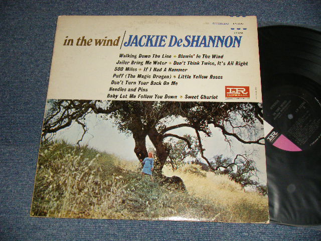 画像1: JACKIE DeSHANNON  DE SHANNON -  IN THE WIND(Ex++, Ex+/Ex++ Looks:MINT-) / 1965 US AMERICA ORIGINAL 1st press "BLACK with PINK Label" STEREO Used LP 