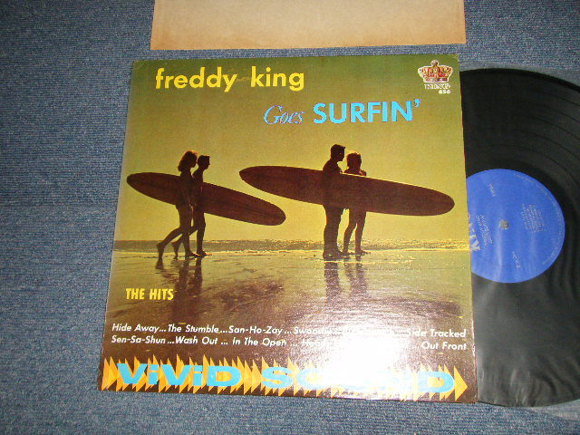 画像1: FREDDY KING - GOES SURFIN' (Ex++/MINT-) / US AMERICA REISSUE 2nd Press "BLUE with SILVER Print Label" Used LP