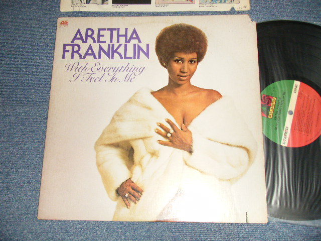 画像1: ARETHA FRANKLIN - WITH EVERYTHING I FEEL IN ME ("MO/MONARCH Press in L.A. in CA") (VG++/Ex++ CUTOUT, MISSING PARTS)  / 1974 US AMERICA ORIGINAL 1st press "Large 75 ROCKFELLER Label" Used LP 
