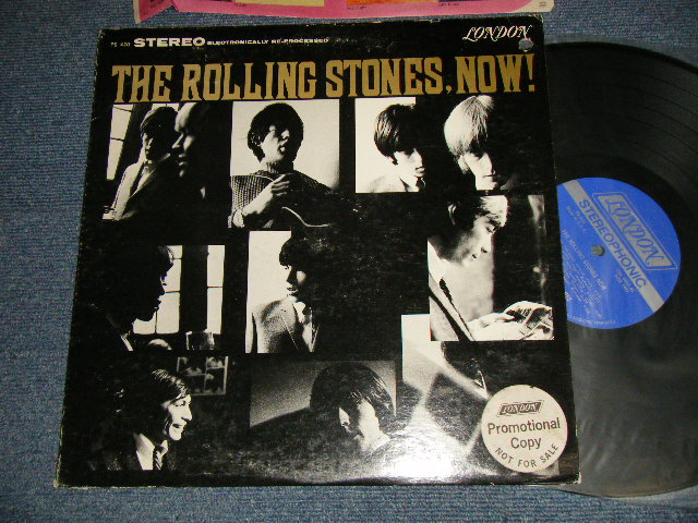 画像1: ROLLING STONES - THE ROLLING STONES,NOW !(Matrix #A)ZAL-6691-8 BellSound sf B)ZAL-6692-8 BellSound sf)(VG++/Ex+)  / 1969 Version?? US AMERICA "PROMO"  "BLUE LABEL with BOXED LONDON Label" STEREO  Used LP 