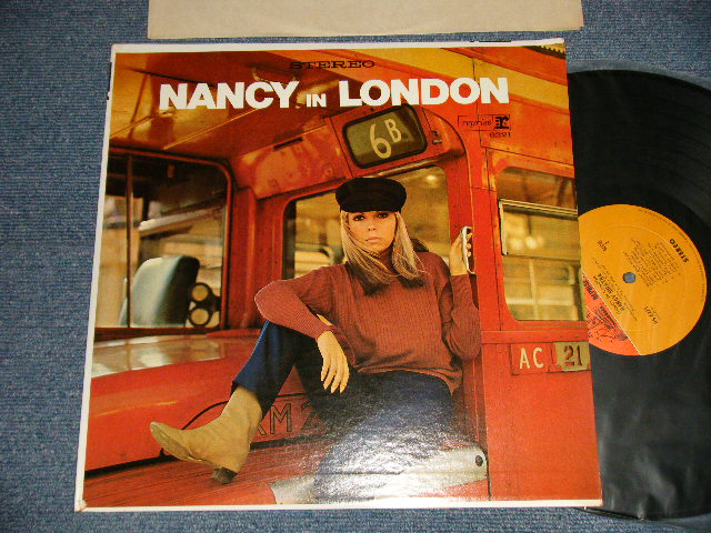 画像1: NANCY SINATRA -  NANCY IN LONDO  (Ex+++/Ex++ Looks:MINT- ) / 1968 Version US AMERICA 2nd Press "TWO TONE ORANGE Label"  STEREO  Used LP 