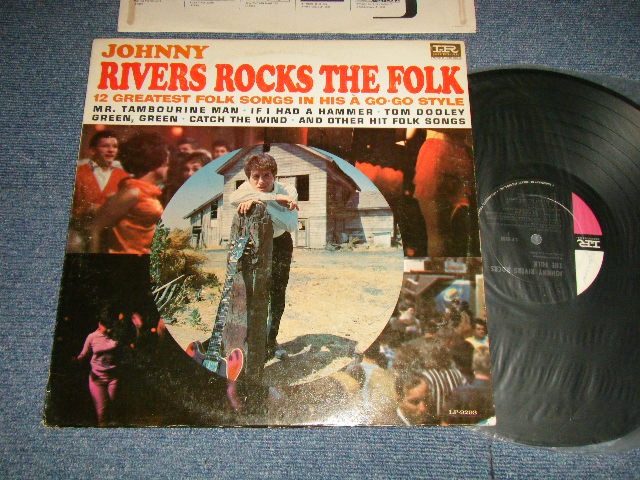 画像1: JOHNNY RIVERS - ROCKS THE FOLK (Ex+/Ex++) / 1965 US AMERICA  ORIGINAL "1st Press BLACK with GREEN Label" MONO Used LP 
