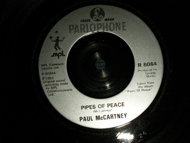画像1: PAUL McCARTNEY - PIPES OF PEACE  B)SO BAD( - /Ex+++) / 1983 UK ENGLAND REISSUEL Used 7" Single 