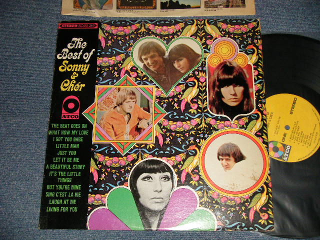 画像1: SONNY & CHER - THE BEST OF (Ex+++/MINT-) / 1968 Version US AMERICA 2nd Press "YELLOW with 1841 BROADWAY Label" STEREO Used LP 