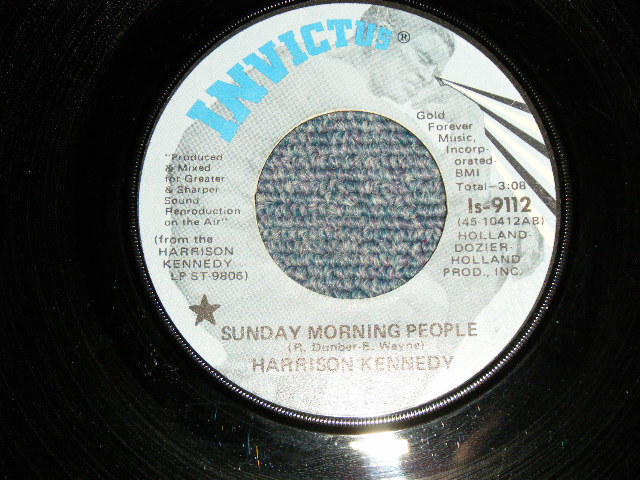画像1: HARRISON KENEDY - A)SUNDAY MORNING PEOPLE  B)UP-THE ORGAIZATION (INST)  (Ex++/Ex++) / 1972 US AMERICA ORIGINAL "PROMO"  Used 7" 45rpm Single