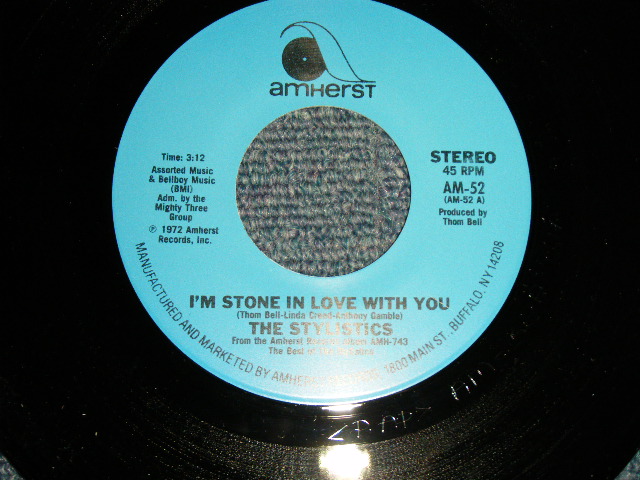 画像1: The STYLISTICS - A)I'm Stone In Love With You   B)People Make The World Go Round (NEW) / US AMERICA REISSUE "BRAND NEW" 7" Single 