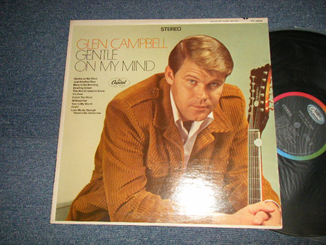 画像1: GLEN CAMPBELL - GENTLE ON MY MIND (Ex++/MINT-) / 1967 US AMERICA ORIGINAL 1st Press "BLACK with RAINBOW Label" Used LP 
